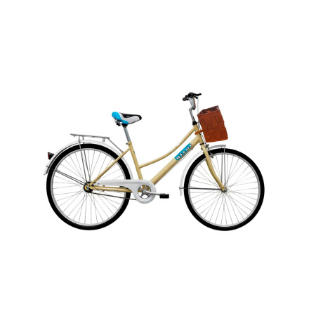 Bicicleta Paseo Expert Miami Dama Rodado 26 + Bolso + Parrilla Marrón