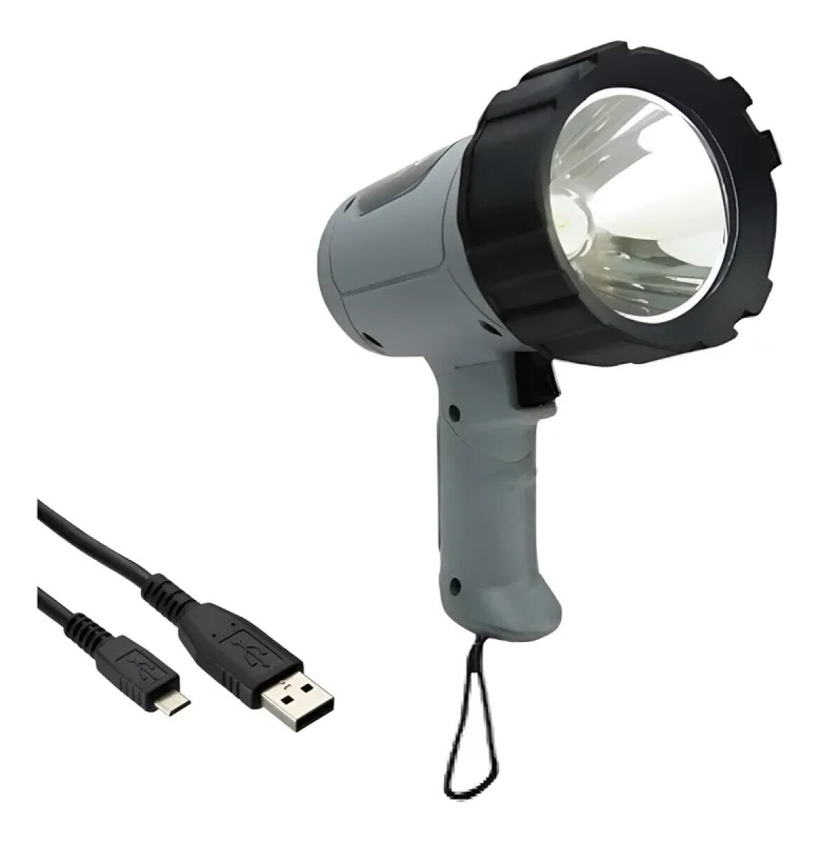 Foco Faro Led Caza Pesca Camping Recargable 220v Y 12 V 