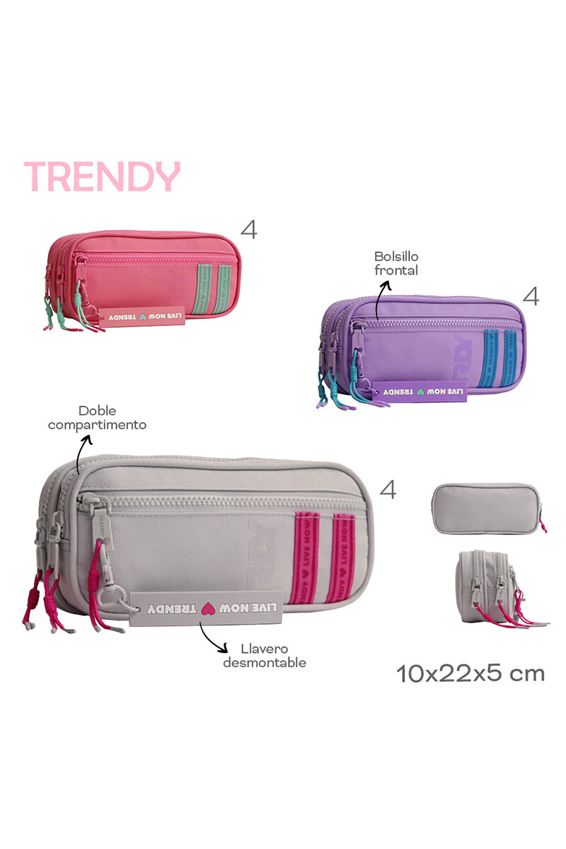 Cartuchera Trendy Rosa