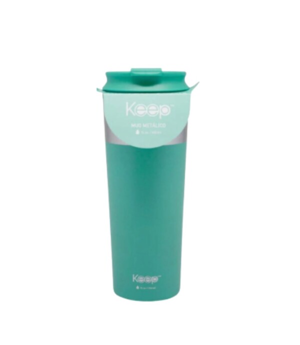 MUG METÁLICO KEEP Aqua