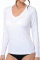 Camiseta en v supersoft Blanco