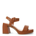 Sandalias de Mujer Bottero con Plataforma y Taco Marrón Caramelo