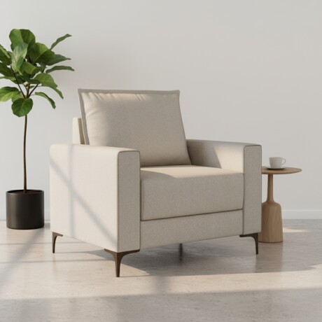 Sofá sillón 1 cuerpo - Patas en metal Sofá sillón 1 cuerpo - Patas en metal