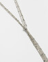 Collares Largos Metal Collar Largo Multi Cadena - Plateado