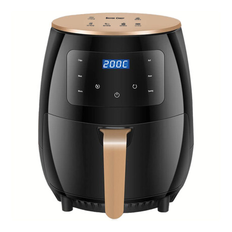 Freidora de Aire Sin Aceite 6L 1800W con Timer Silver Crest Negro/dorado