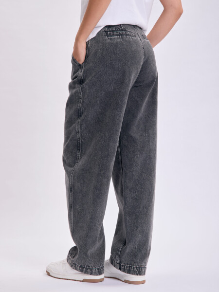 Pantalón jean carrot Negro
