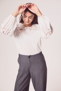 Blusa Boho Manga Larga Nacar