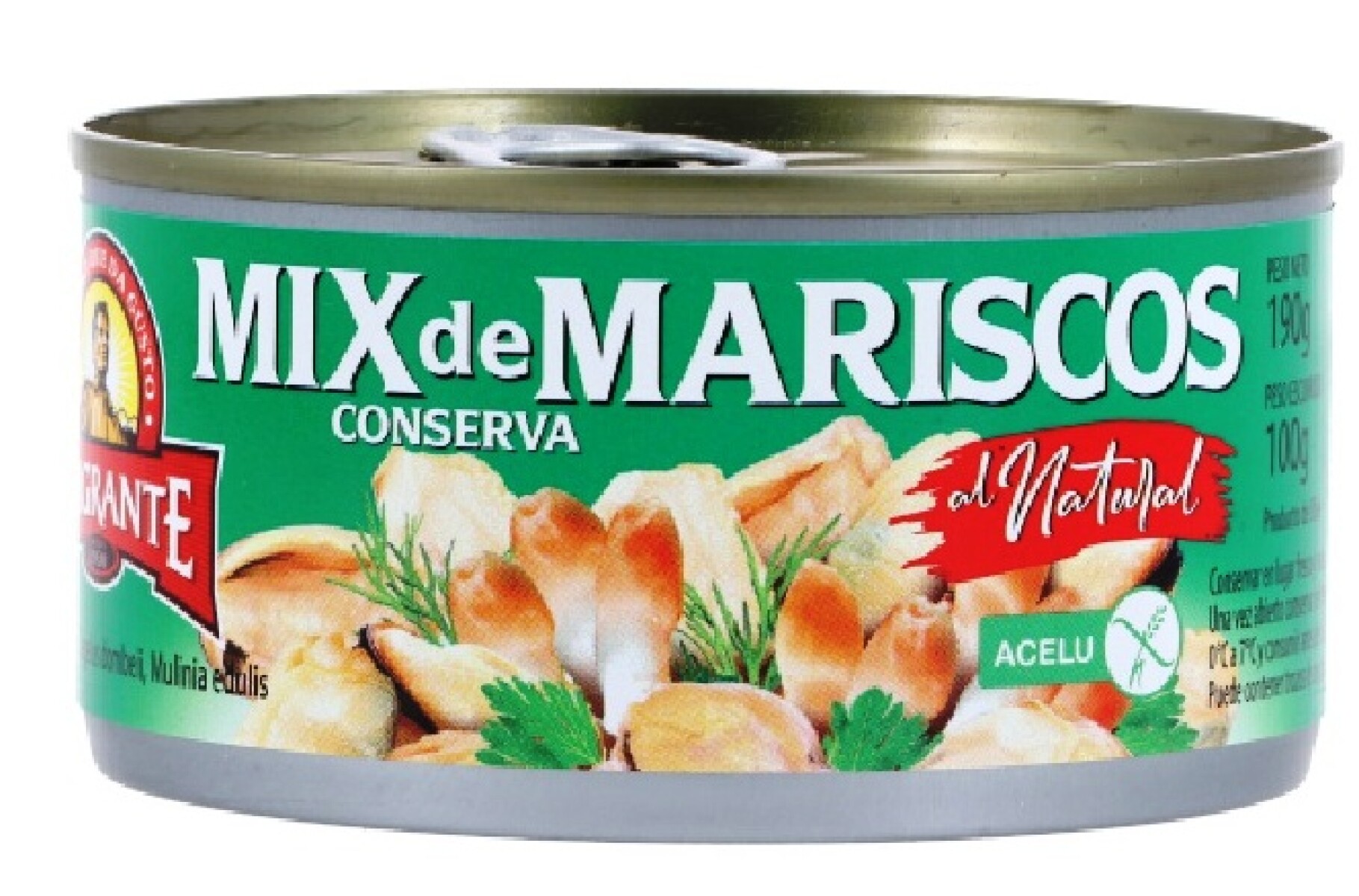 MIX DE MARISCOS EMIGRANTE NATURAL 190G 
