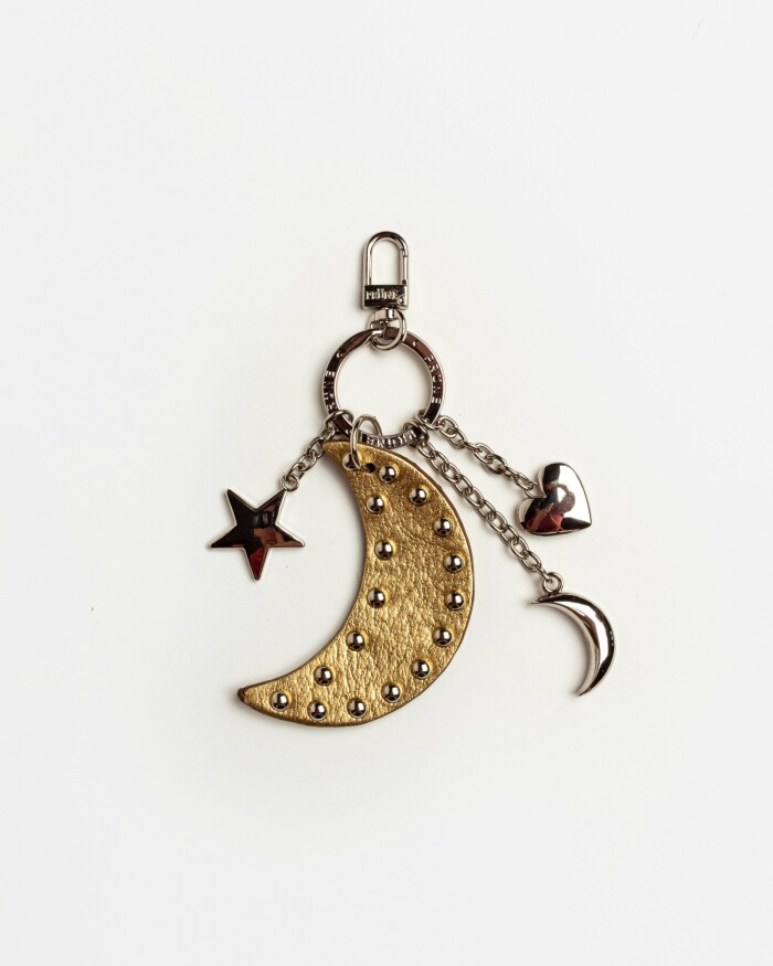 Llavero Starry Night en cuero graneado metalizado Metalizado