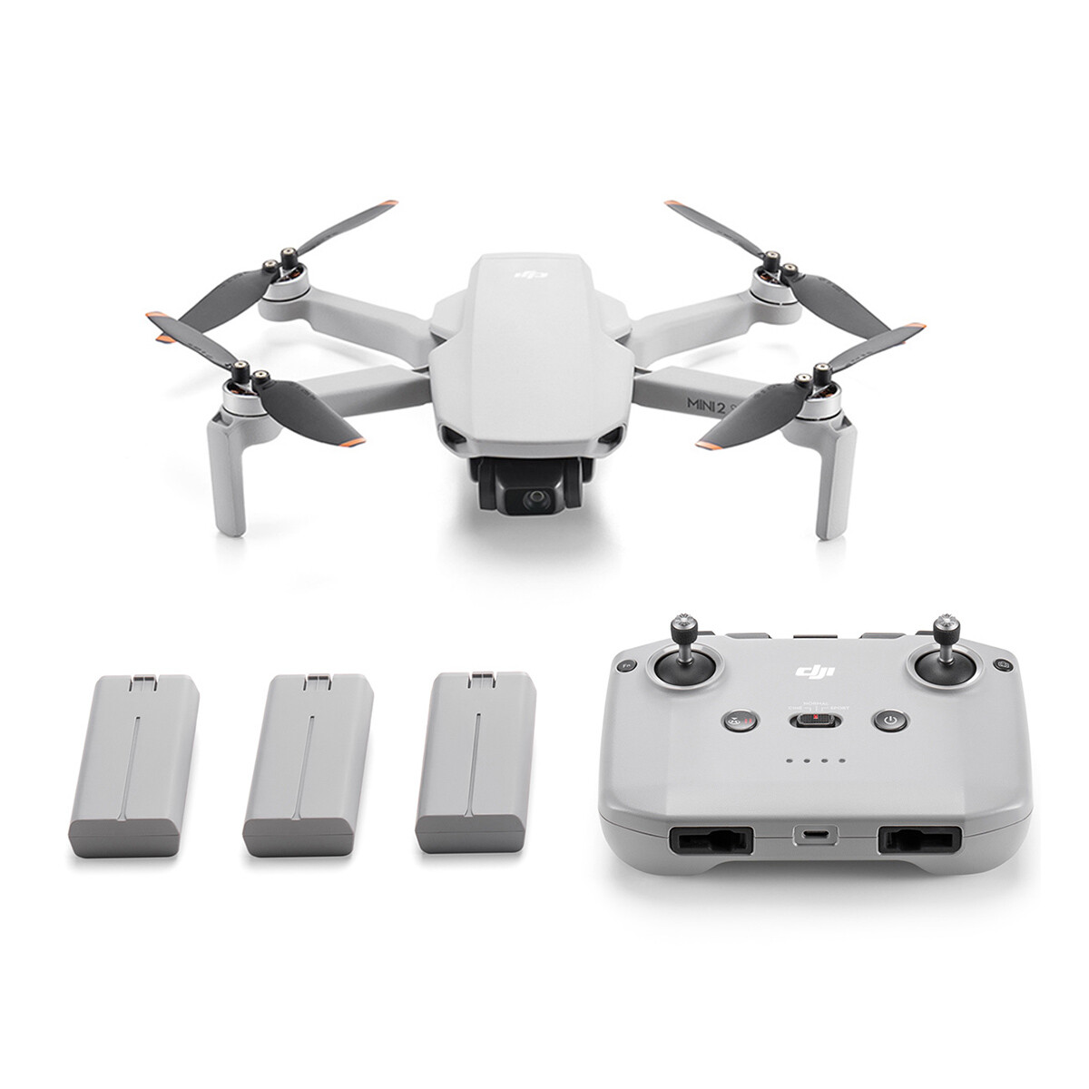 Drone DJI Mini 2 SE 2.7K | Combo Fly More con Control + 3 Baterías - Gris 