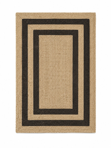 ALFOMBRA DE YUTE BEIGE