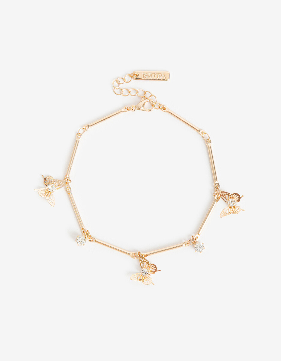 Pulsera Flexible Metal Mariposa 