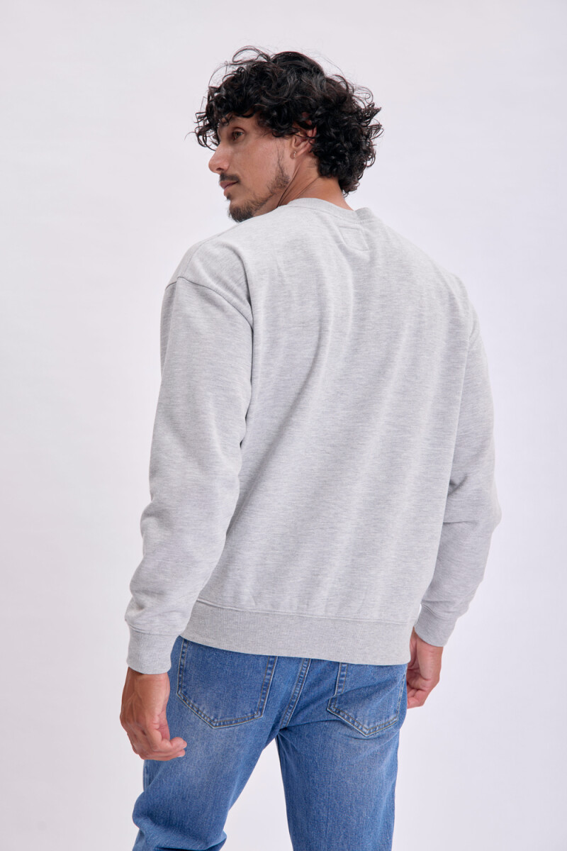 Buzo deportivo oversize Capitán América Gris Melange