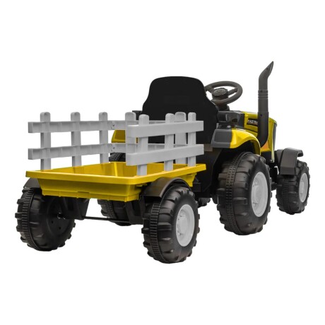 Tractor con Remolque Lumax a Batería con Luces, Sonido, MP3 y USB Amarillo