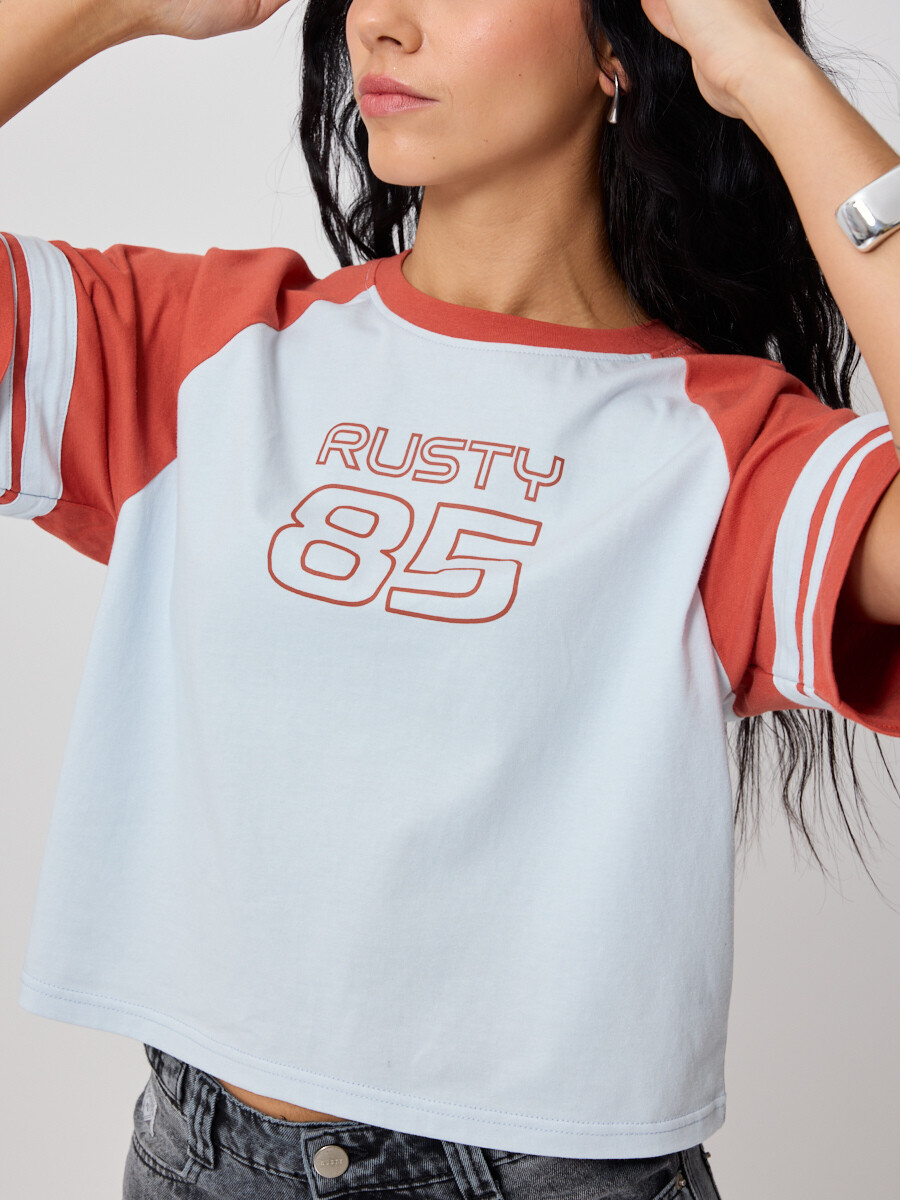 T-SHIRT NAYAN RUSTY - Celeste 