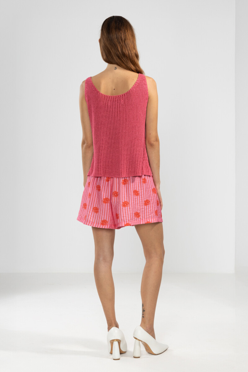 ELI KNIT TOP Fucsia