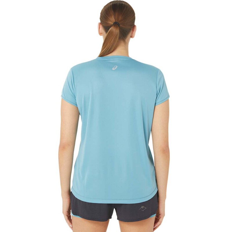 Fujitrail Logo Ss Top W - Mujer Gris Blue
