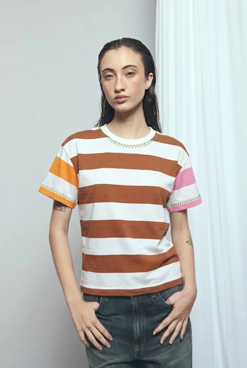 Remera rayada PREVENTA - multicolor 