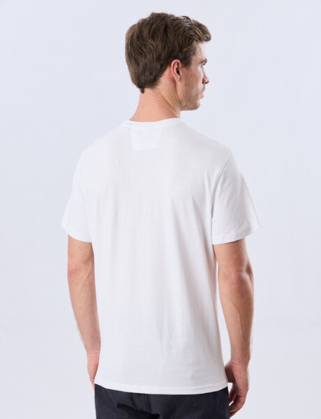 REMERA ESTAMPADA DE ALGODÓN Blanco