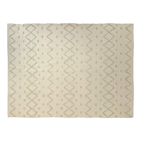 ALFOMBRA NATURAL 170X250CM PUNTOS ZIGZAG ALFOMBRA NATURAL 170X250CM PUNTOS ZIGZAG