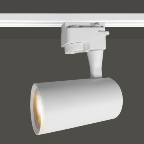 Spot LED riel aluminio blanco 9W 630Lm cálido IX4110