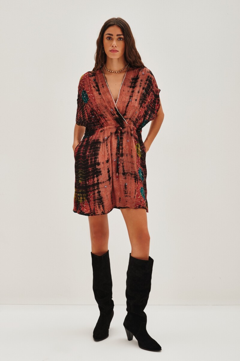 Vestido Miki Saree Sunrise Ocre