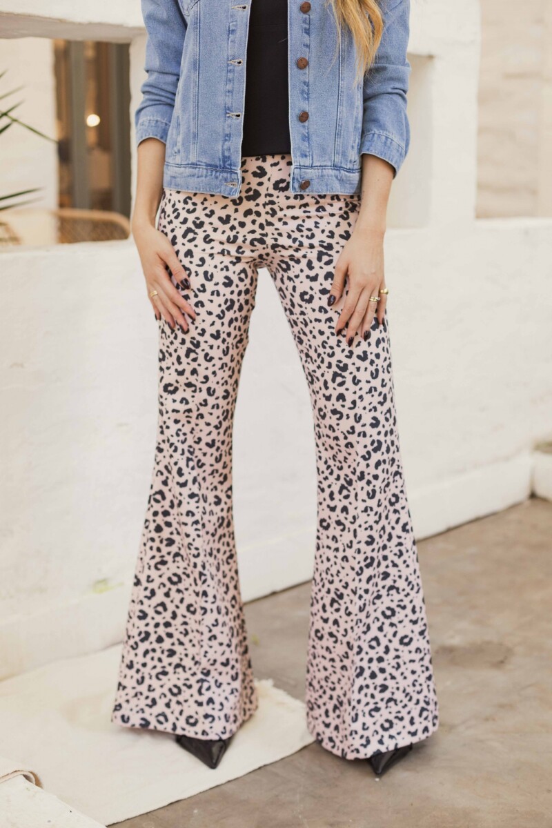 PANTALON FRANCESCA LEOPARD NUDE PANTALON FRANCESCA LEOPARD NUDE