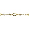 Pulsera Oval bicolor -Oro bajo-Sin Piedra-PU80102 sinpiedra