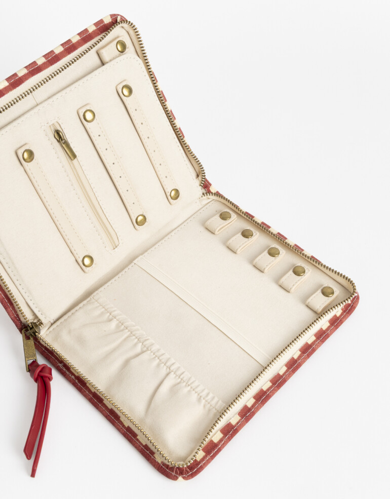 Porta Cosméticos Navidad Organizador De Bijou - Rojo Medio