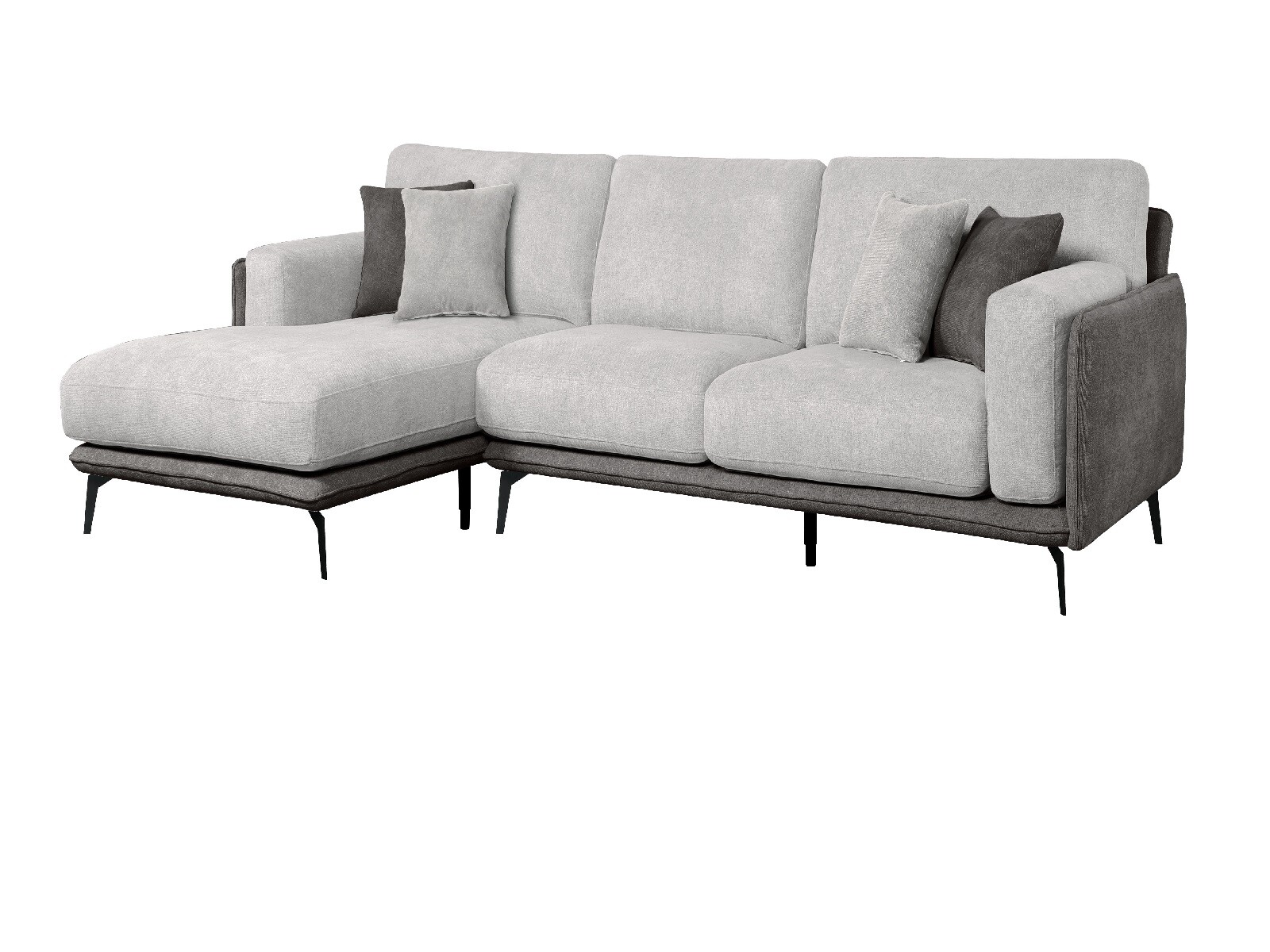 Sofa con Chaise Longue DÚO - Gris 