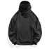 Canguro Buzo OverSize Capucha Cuello Frio Invierno Unisex Color Negro Talle XL