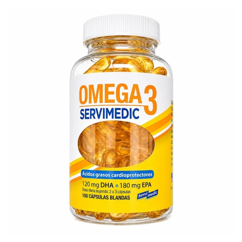 Omega 3 Servimedic 100 Caps. Omega 3 Servimedic 100 Caps.