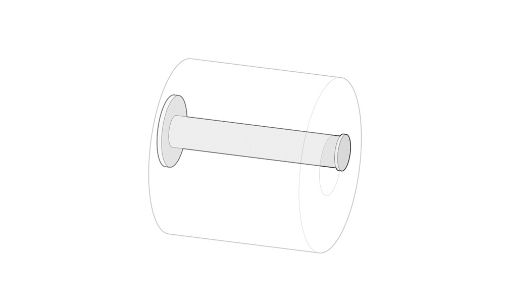Percha para baño simple 11.6 cm Percha Para Baño Simple 11.6 Cm