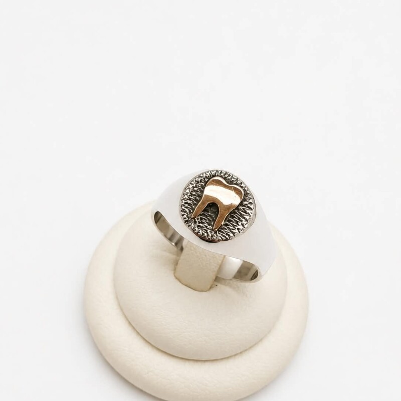 Anillo sello de profesión dentista Anillo sello de profesión dentista