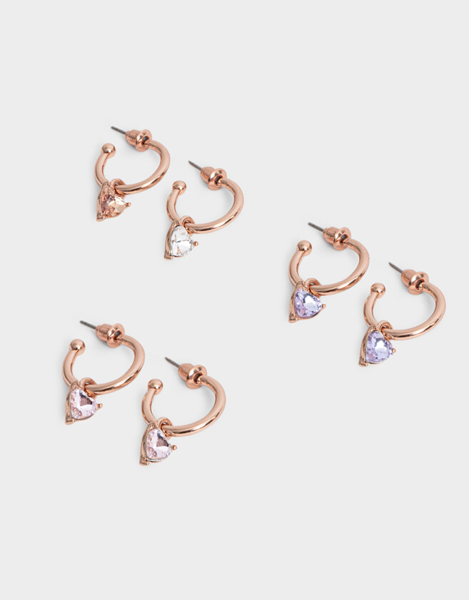 Aros Argollas Set Bañada en Oro Rosa Aros Argollas Sets Bañado En Oro Rosa - Dorado Oro Rosa