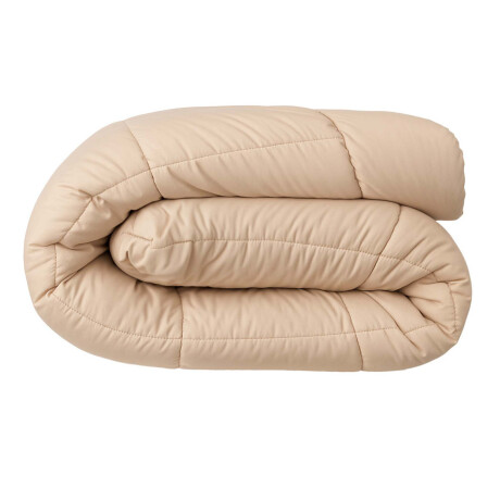 ACOLCHADO 2 PLAZAS ALGODON MARRON PLUMI CARAMELO
