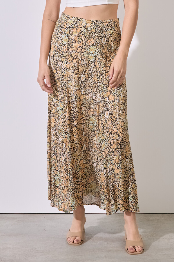 Falda Maxi Spring MULTI/ANARANJADO