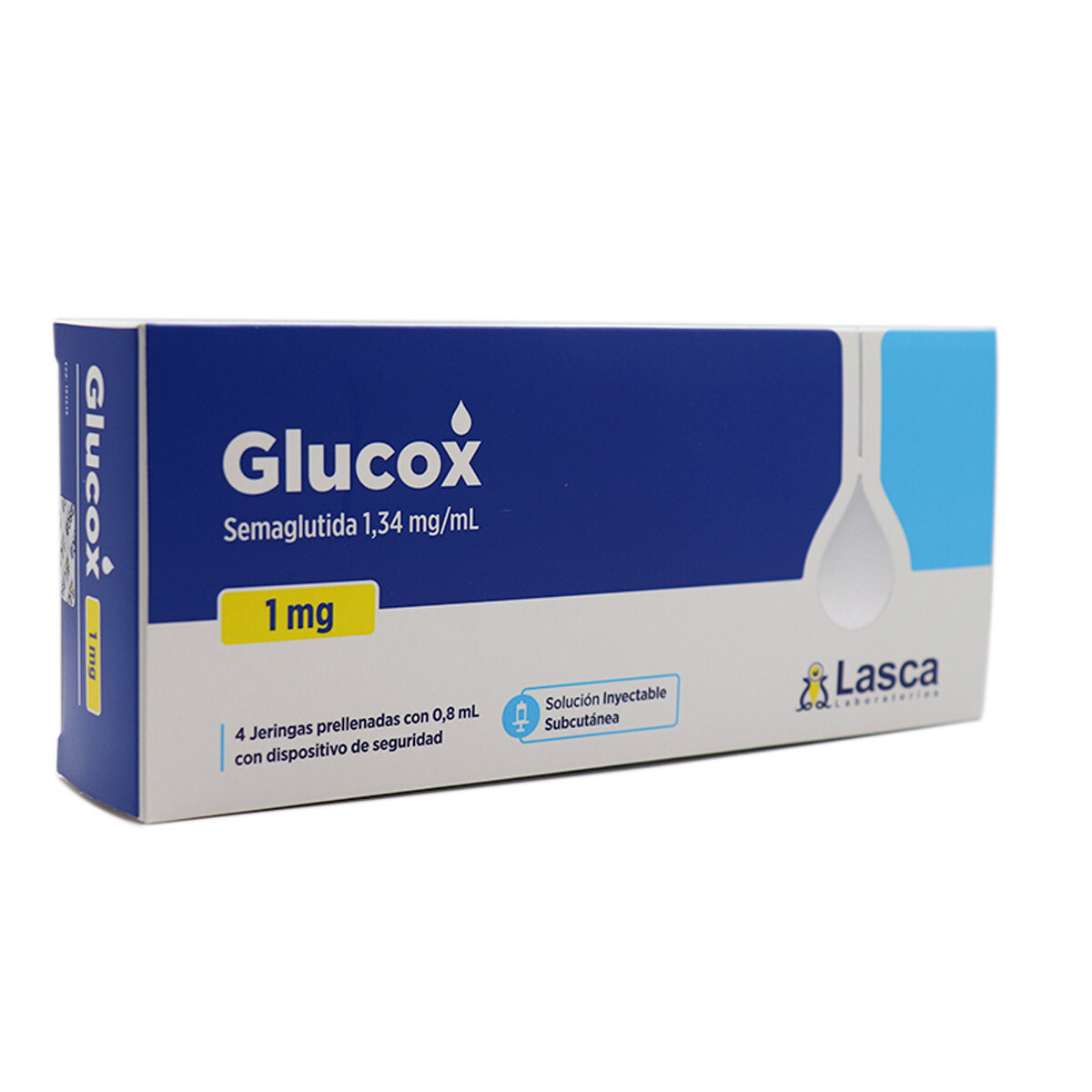 GLUCOX 1,34 MG CJ X 4 JERINGA PRELL. 