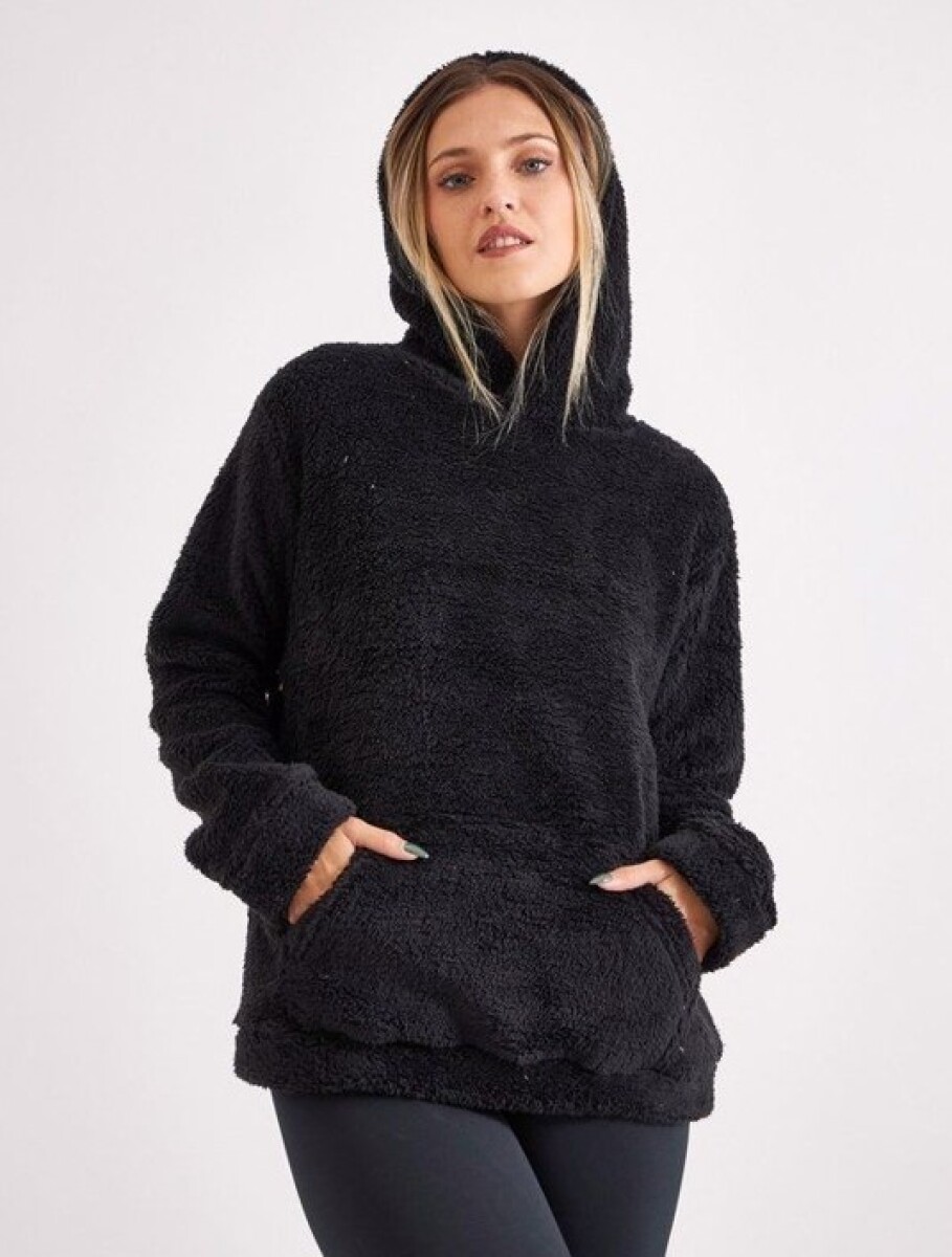 Buzo Peluche Negro 