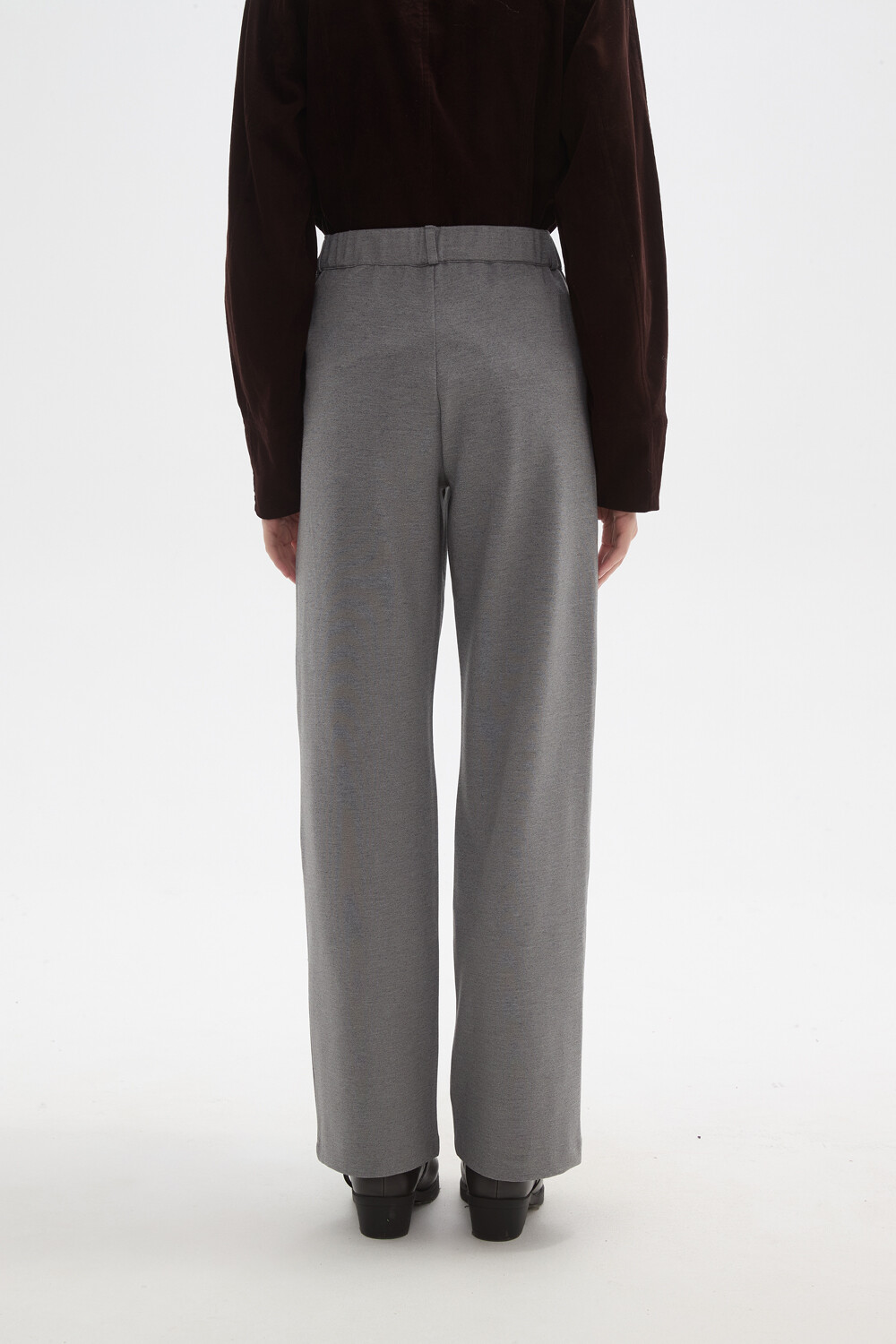 Pantalon Olaco Gris Melange Oscuro