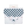 Toalla con capucha para bebés Navy