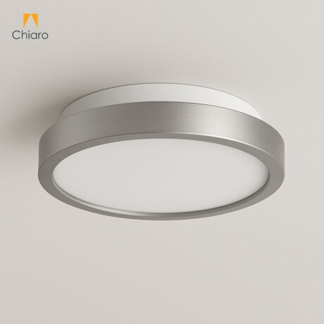 Plafón LED pequeño moderno, Dimerizable 15W 20CM PLATA