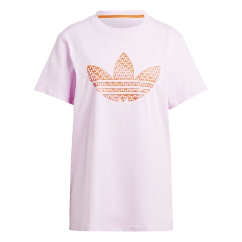 Remera Adidas Tifolio Monogram Infill Rosado