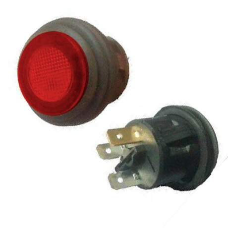 LLAVE BOTON TABLERO - ON/OFF USO EXTERIOR 20MM ROJO - LLAVE BOTON TABLERO - ON/OFF USO EXTERIOR 20MM ROJO -