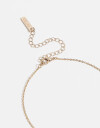 Bijouterie Set Strass Set De Collar Y Aros Pasantes - Dorado