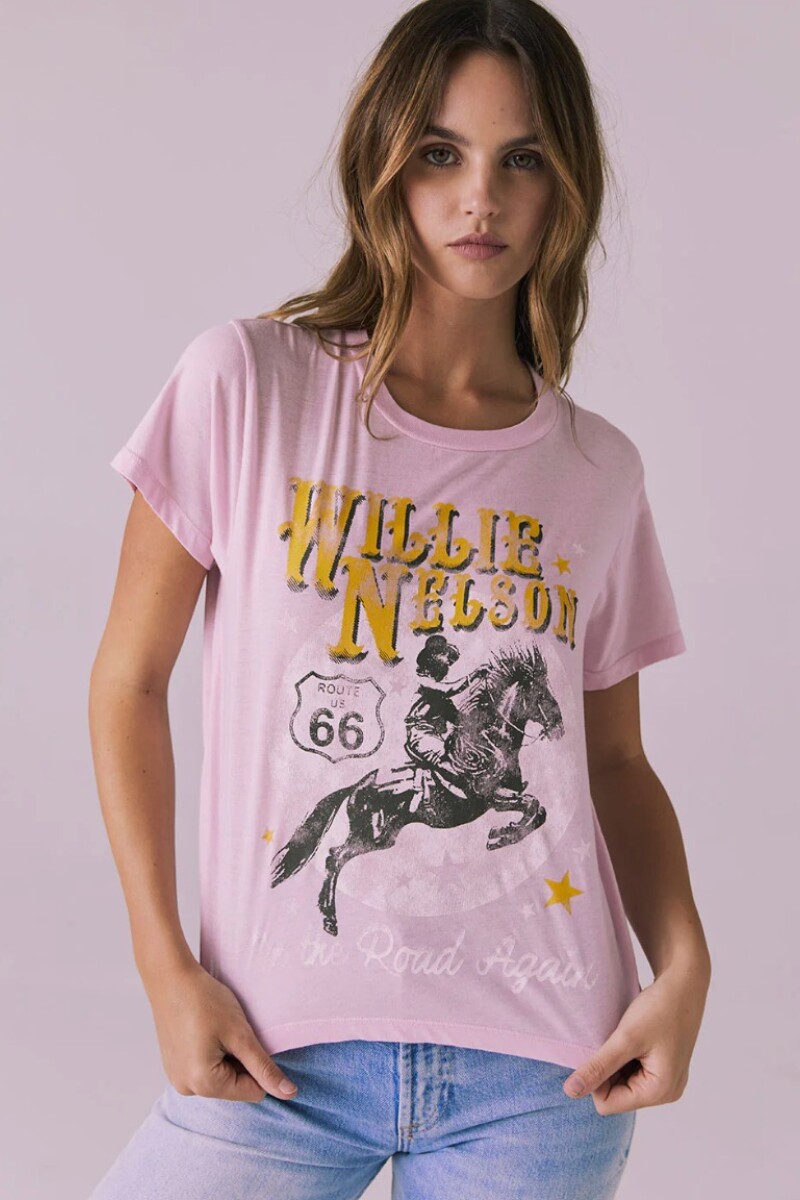 CAMISETA VINTAGE Rosa