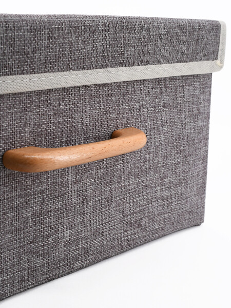 ORGANIZADOR TIPO CAJA TAPA GRIS