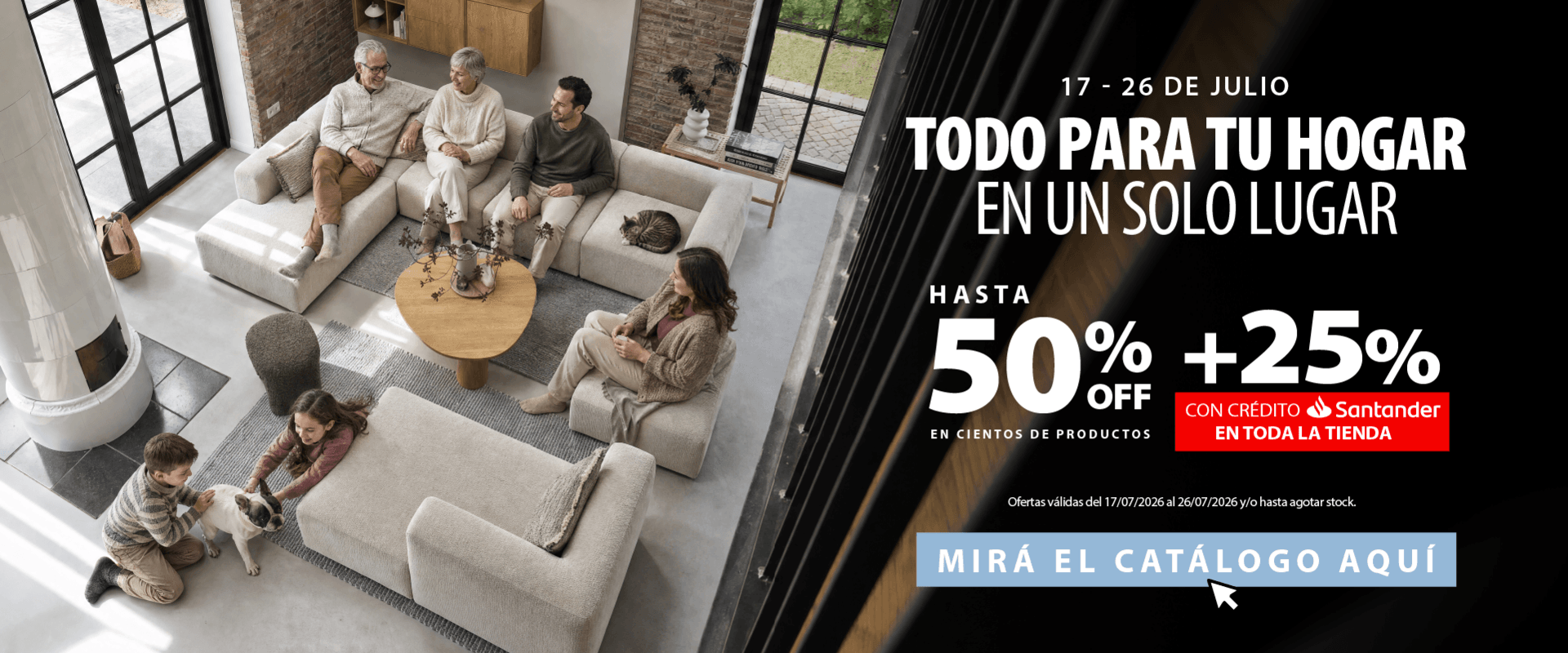 Todo para tu hogar - Hasta 50% OFF + Santander
