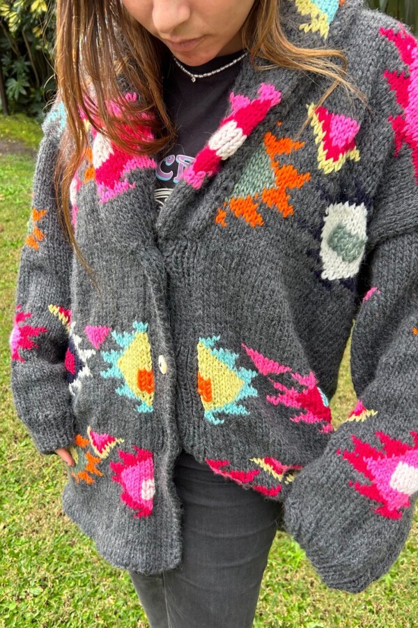 Saco Sony Lana Gris