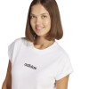 Remera Adidas Essentials Linear de Mujer - JC8239 Blanco-negro